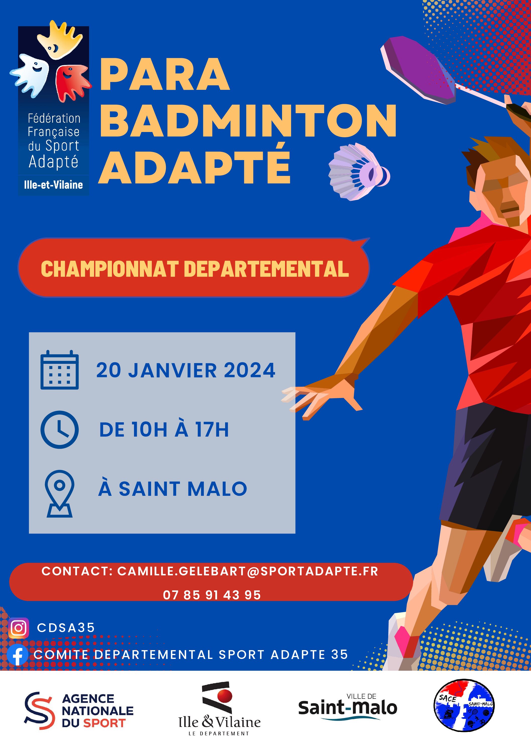 Championnat Départemental Para Badminton Adapté
