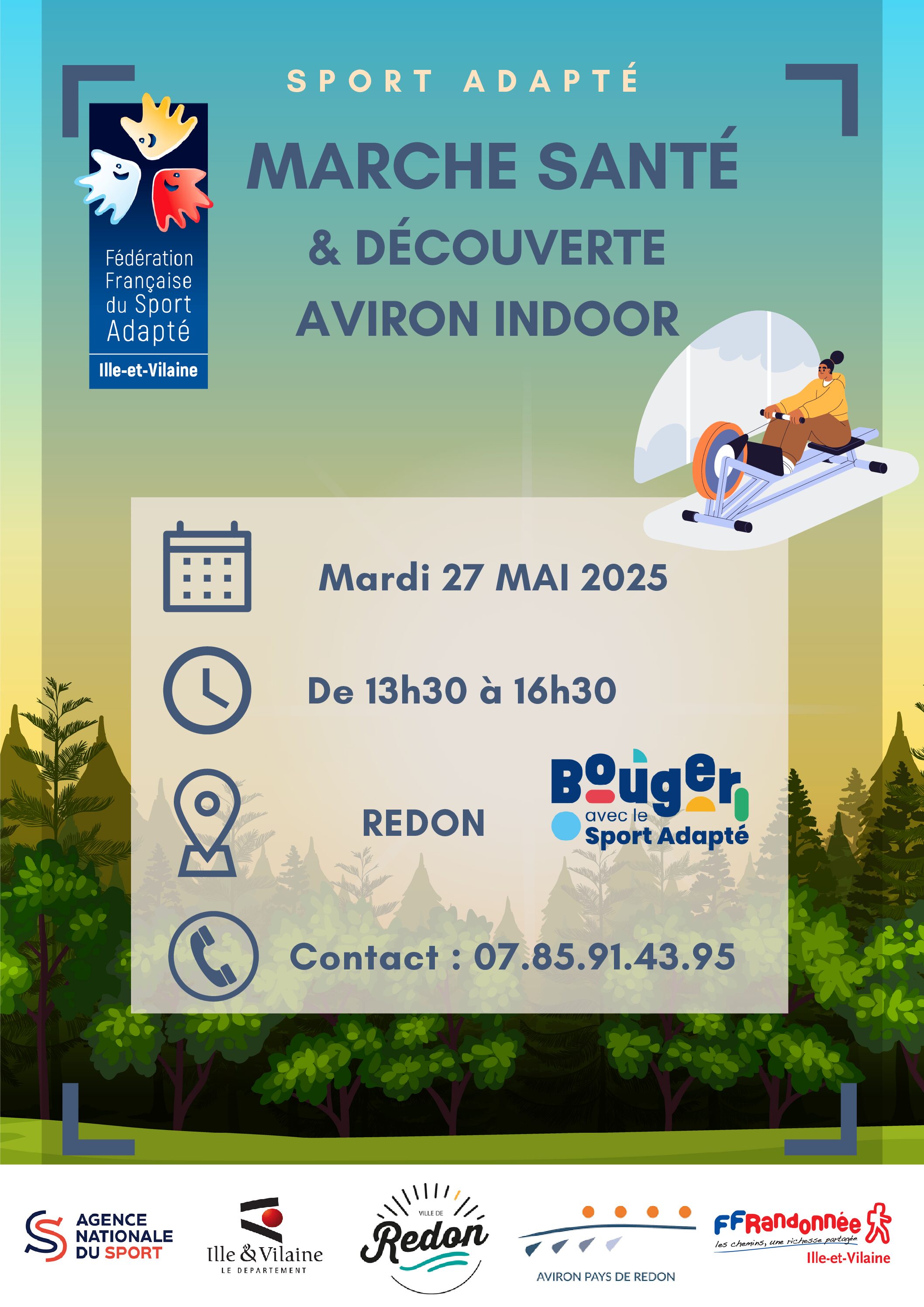 Marche santé et découverte aviron indoor