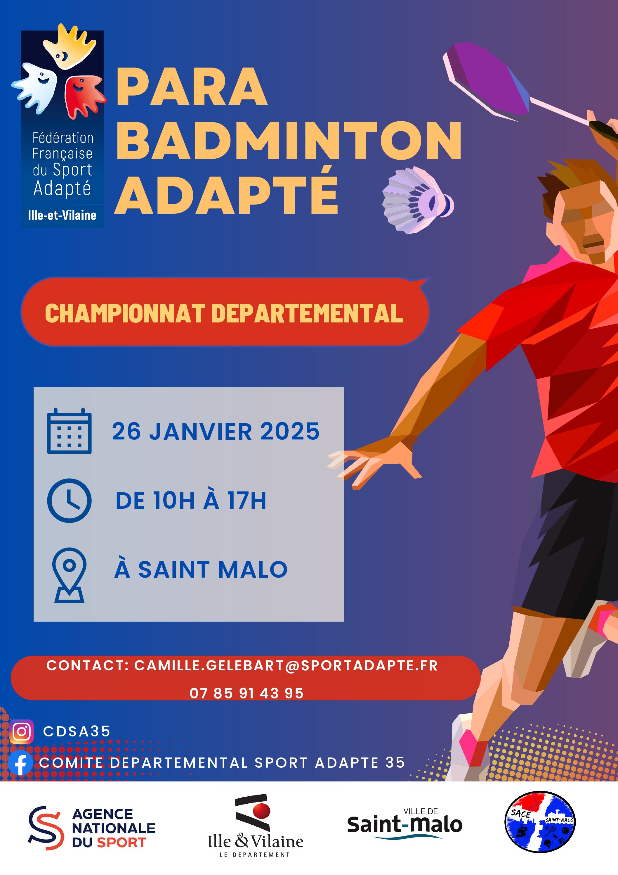 Championnat Départemental Para-Badminton Adapté